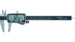 Digitalno pomično merilo, DIN 862, odčit. 0,01 mm, 3V, fiks. vijak