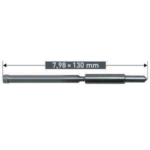 Izmetač za krone 80 mm dolžine 7,98 x 130 mm 2- delni
