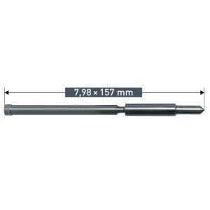Izmetač za krone 80 mm dolžine 7,98 x 157 mm 2- delni
